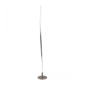 Alimos Tall Twist Floor Lamp In Satin Nickel