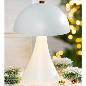 Allston LED Metal Mushroom Set Of 4 Table Lamps - White
